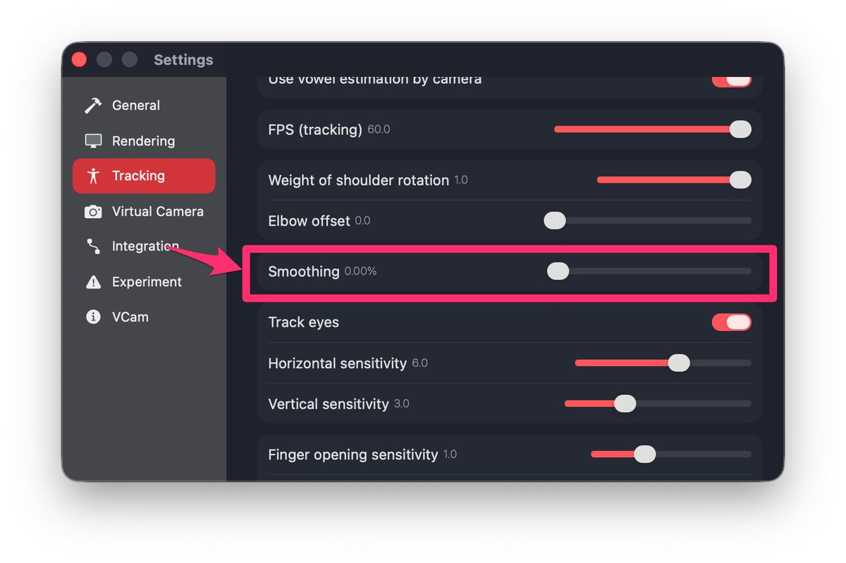 vcamapp_en's tweet photo. ✨ #VCam v0.14.0 is live for supporters!

A major upgrade to tracking adjustments!
Fine-tune movements for smoother, more natural results.

Found a setup that works well?
Feedback is welcome—it helps me improve 💪

▼ Details
https://t.co/QLT5wcQXBh

#EnVTuber #VRoid https://t.co/EVJxmruLnM