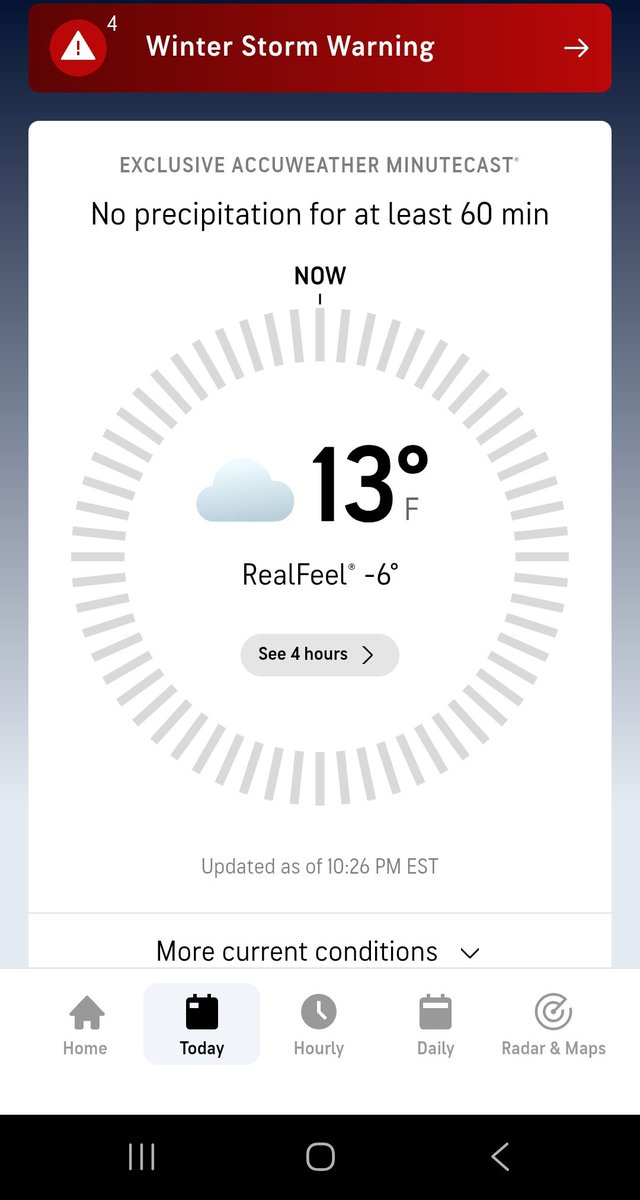 I really want a cup of tea, but I've had 3 cups today. However, this is the weather today