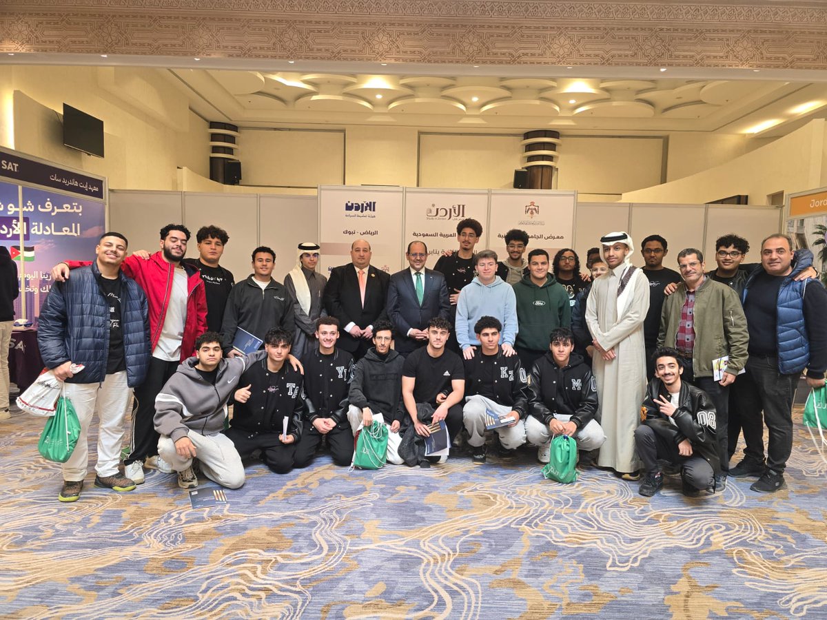 mohegovjo's tweet image. برعاية السفير الأردني في الرياض أبوالفول إنطلاق معرض الجامعات الأردنية في السعودية الدورة الثانية 2026  والذي تنظمه وزارة التعليم العالي والبحث العلمي و هيئة تنشيط السياحة
mohe.gov.jo/AR//NewsDetail…