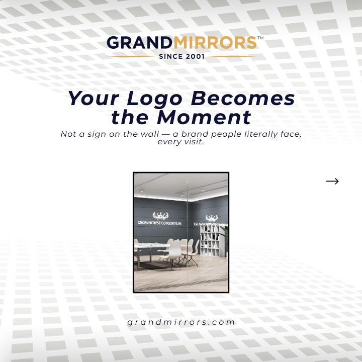 evervueofficial's tweet photo. Would you notice a logo if it stared back at you?
People donโt ignore mirrors. Thatโs why reflective branding works.
Link in bio for these logo mirrors.
#Evervue #GrandMirrorsLogo #mirrors #mirrorwork #mirrormirror #brandidentity #branding #brandname #logodesign #logos #logo https://t.co/dyjZ5dyNcG