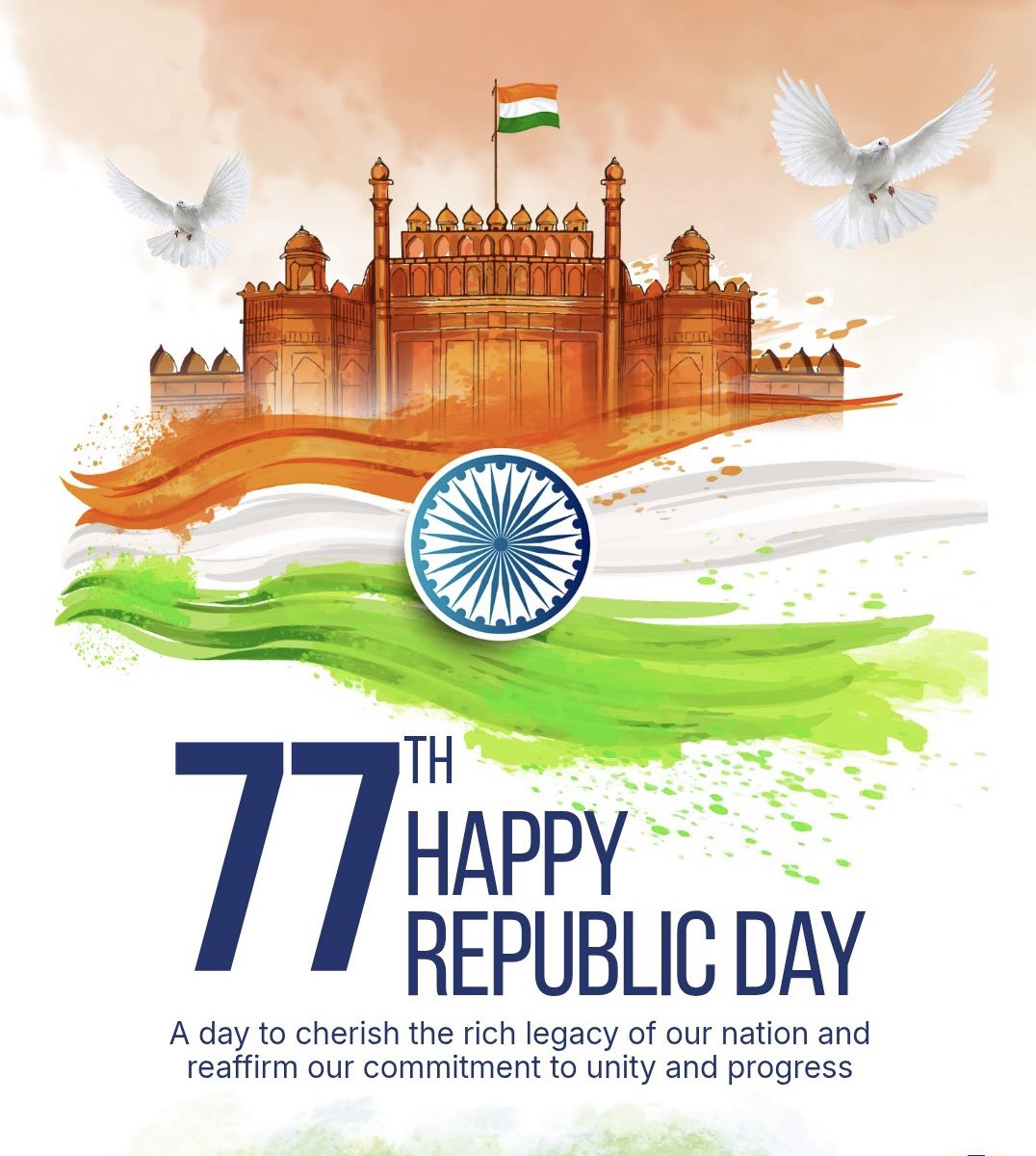 GovindDev_INC's tweet photo. 77वें गणतंत्र दिवस के शुभ अवसर पर समस्त देशवासियों को हार्दिक शुभेच्छाएँ

यह दिन हमें हमारे संविधान की महानता, लोकतंत्र की ताकत और भारत की एकता का स्मरण कराता है।
न्याय, समानता और स्वतंत्रता के मूल्यों पर आधारित यह व्यवस्था ही
हमारे राष्ट्र को सशक्त और समावेशी बनाती है

जय हिंद | https://t.co/gc95IEXvan