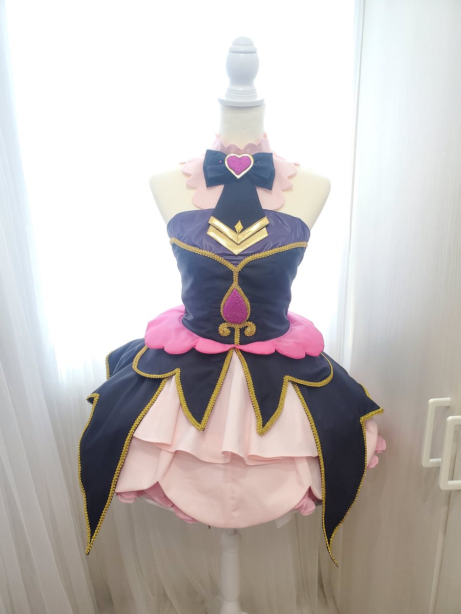 名探偵プリキュア キュアアルカナシャドウ衣装進捗 上とスカートを繋げた✨