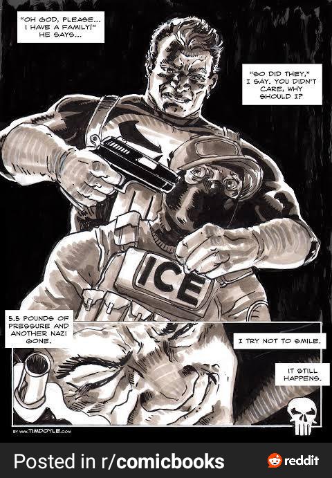 NewsM101's tweet image. Comic book artist Tim Doyle endorses murdering ICE agents.