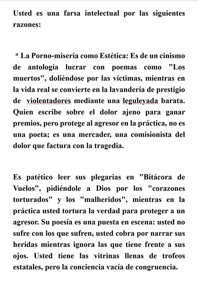 JULIO_LARA_S's tweet photo. @LuisCardenasMx ¿Es éticamente válido que el Estado premie a quienes protegen a violentadores?
​María Rivera @mariarri_   , Presidenta de @PENMexico, y columnista de @SinEmbargoMX ,
respondió con insultos y bloqueo a un cuestionamiento ciudadano. Aquí mi respuesta . 🧵👇 (1/6) https://t.co/bFcOKQbgji
