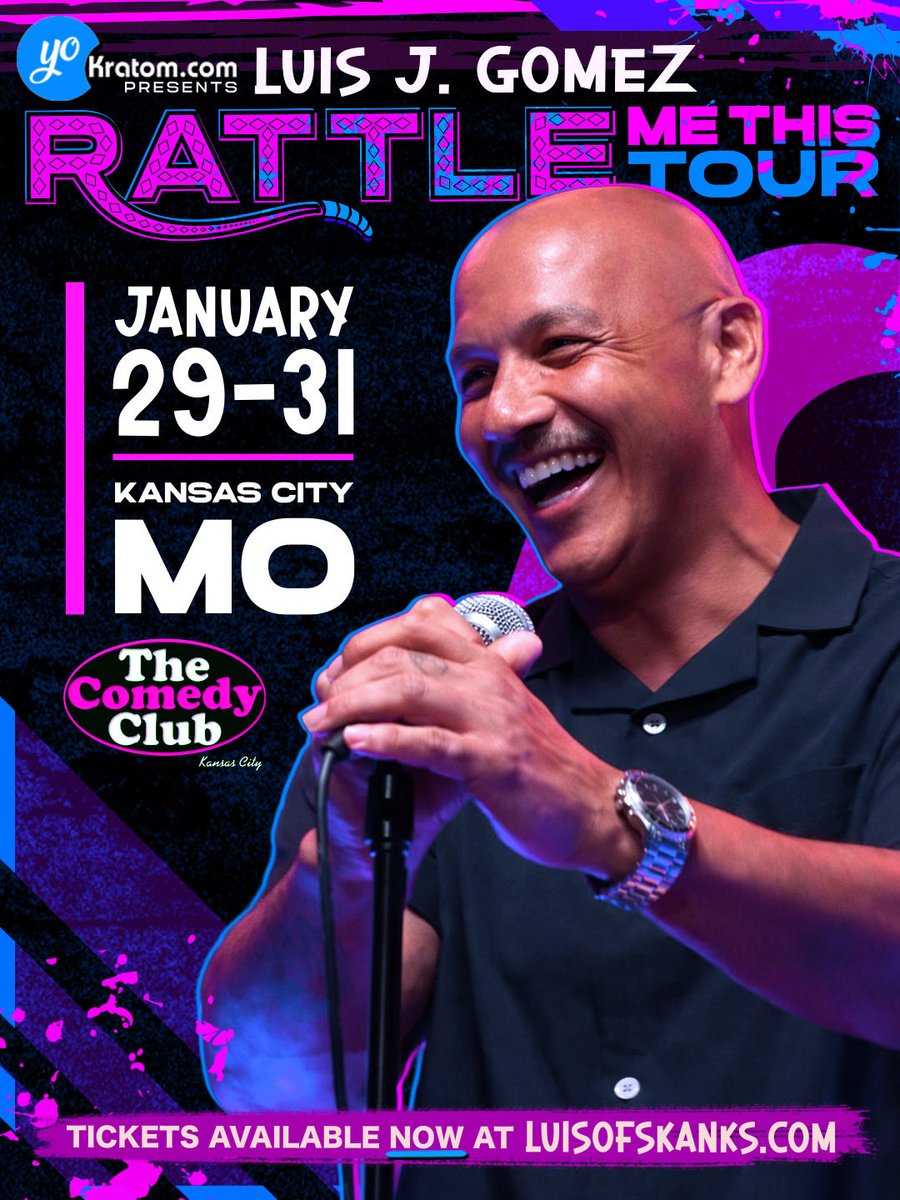 Kansas City this weekend with special guest <a href="/columtyrrell/">Collie Tyrrell</a>! Grab tickets now LuisofSkanks.com #RattleMeThisTour