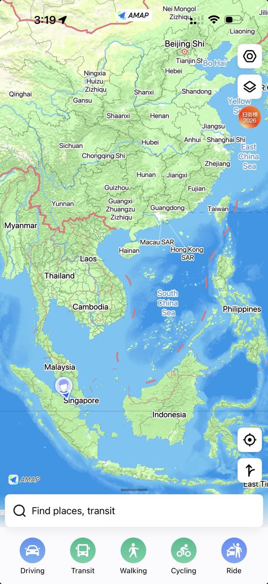 Amap dari China.

Dekat laut pun dia nak tayang border China…

Waze Israel
Amap China
Google Amerika

So support local pakai App Tuju by  Lembaga Lebuhraya Malaysia.

Pakai dulu dah ramai guna diaorang akan pressured utk upgrade bila ada bajet.