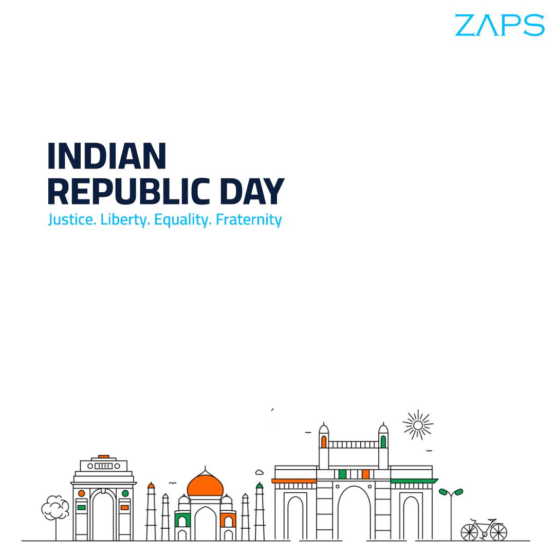 ZAPSGroup's tweet photo. @ZAPSGroup wishes everyone a Happy Republic Day!
Let’s celebrate the power of our Constitution and the promise of a brighter future.
Happy Republic Day!  Jai Hind! 🇮🇳 https://t.co/3rcbN0T0ms