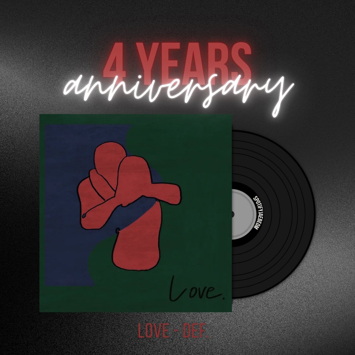 SpotifyJaebeom's tweet photo. [#SpotifyJaebeom Update]

2026.01.26
Def. EP 'LOVE.' ครบรอบ 4 ปี 💙💚

🎧 https://t.co/FU9NKeLmcp

#Def_Love 
#Def #JAYB #제이비 @jaybnow_hr https://t.co/iigtHkltPF