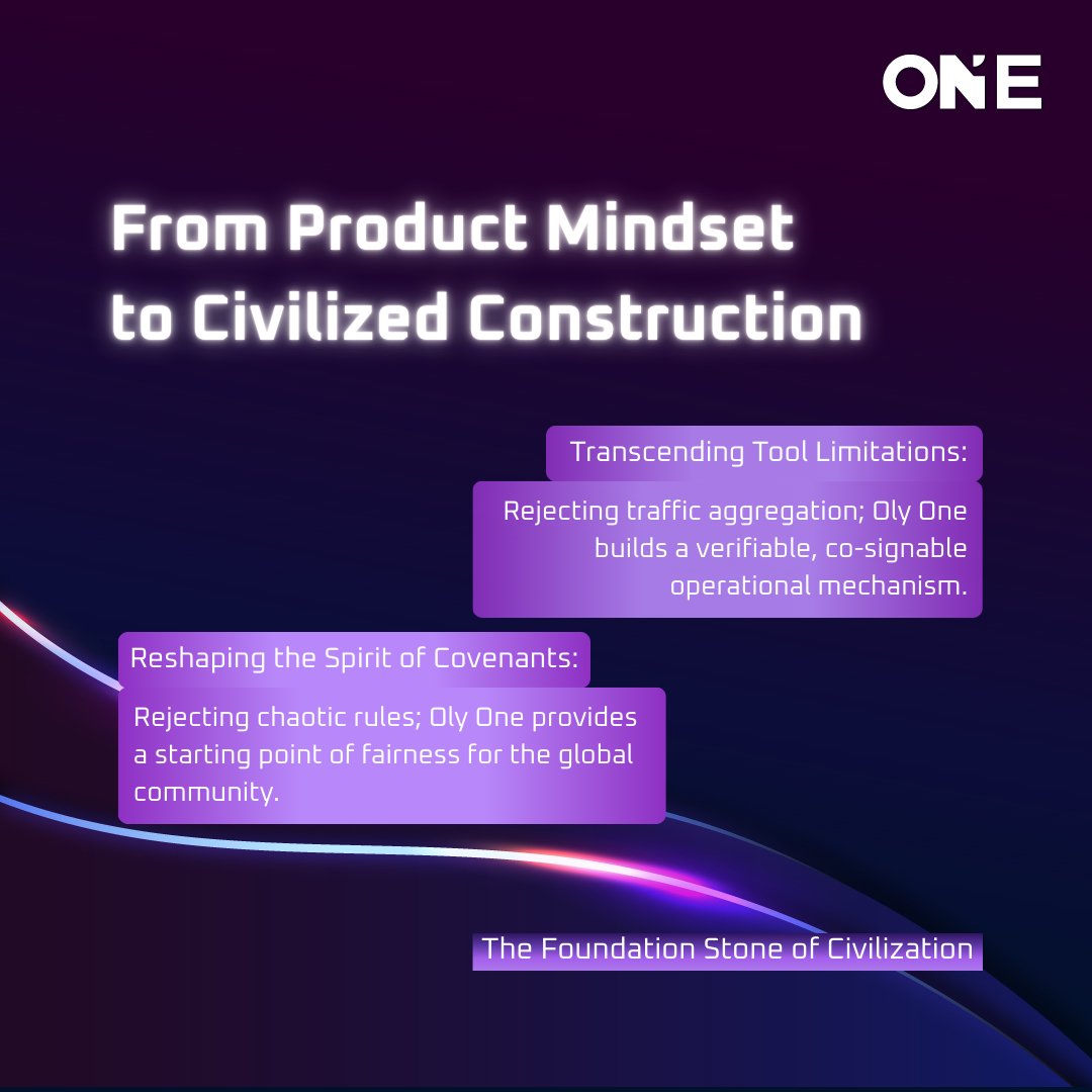 OlyOneOfficial's tweet image. It’s not just a project, 
It’s about restoring order to the chain ⚖️

When rules are verifiable and contracts are co-signable, 
Oly One becomes the fundamental layer for digital civilization 🌐

#OlyOne #DigitalCivilization #OnChainOrder #ContractSpirit #Web3 #Infrastructure