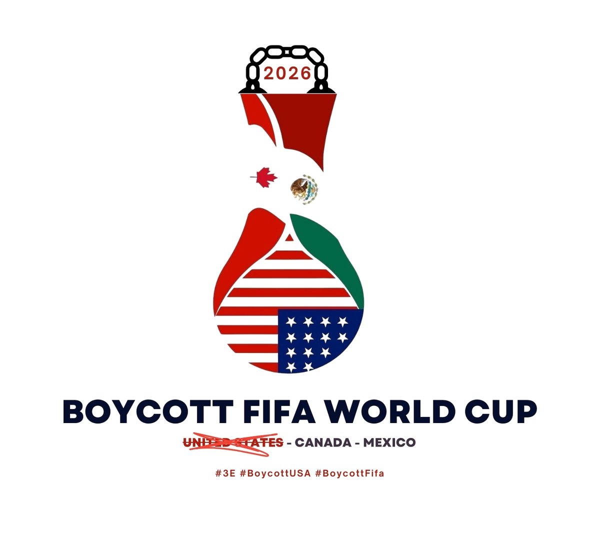 YourAnonCentral's tweet image. Boycott the FIFA World Cup in the USA. Don't reward fascism. #3E #BoycottFifaWorldCup #BoycottUSA #BoycottFifa