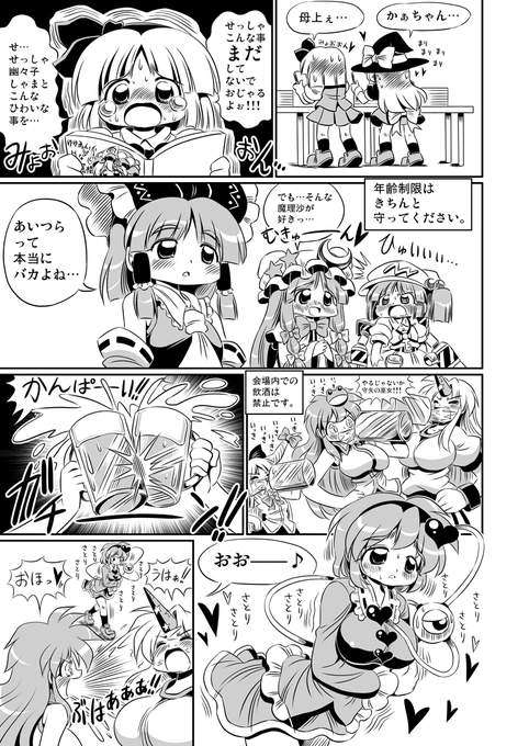 #東方Project  ご注意漫画② 