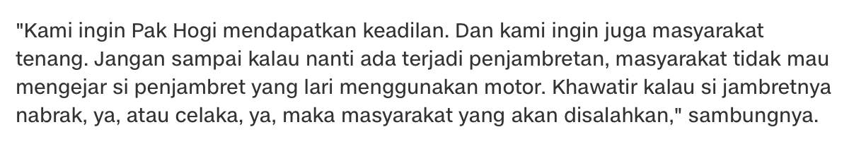 Sam_Ardi's tweet photo. Apa yang disampaikan bang @habiburokhman ada benarnya, jangan sampai masyarakat ketika dijambret justru jadi ragu bela diri/ngejar jambret untuk ambil hartanya lagi karena malah overthinking disalahkan melanggar pasal ini itu. Akhirnya maling keliaran sana sini https://t.co/1lwxRIf0NE