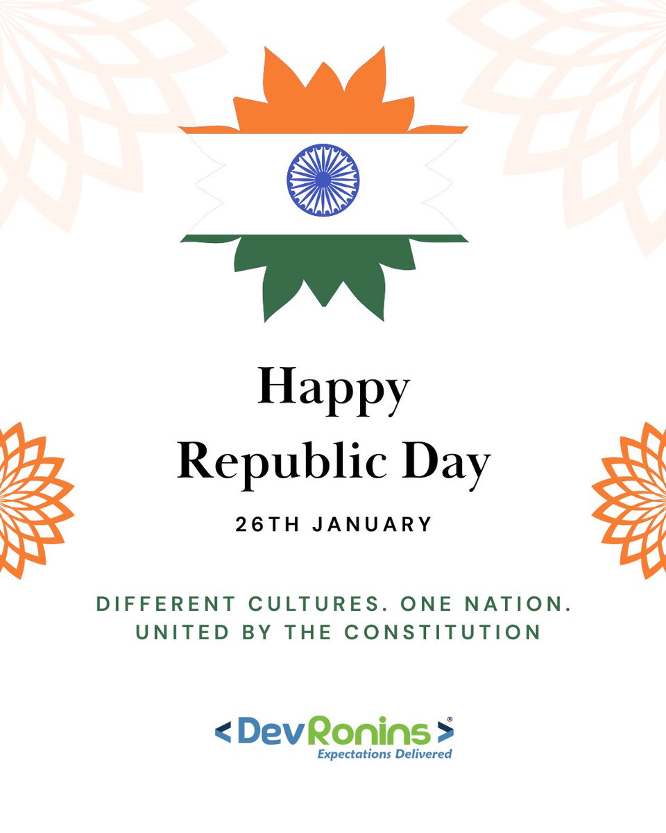 DevRonins's tweet photo. Let’s protect the values that make India a republic
#RepublicDay  #India #ProudIndian  #26January #JaiHind https://t.co/ED793g2h3d