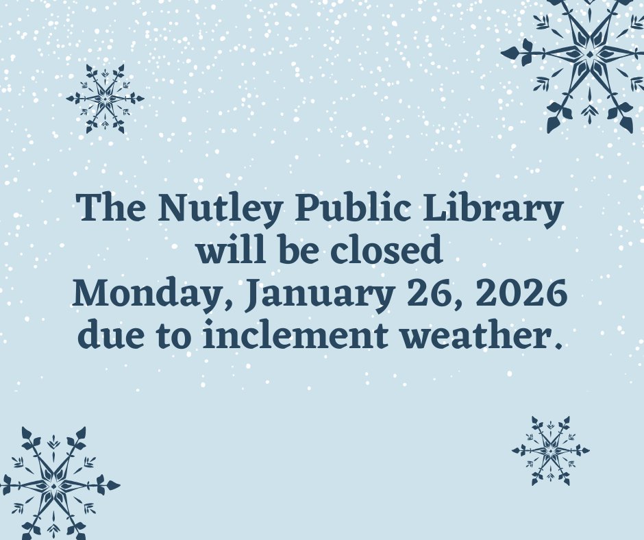 Nutley Library tweet media