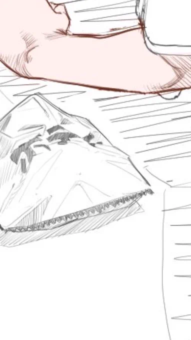 今回の絵で気に入ってるのは実はこのポテチ袋だったりする 