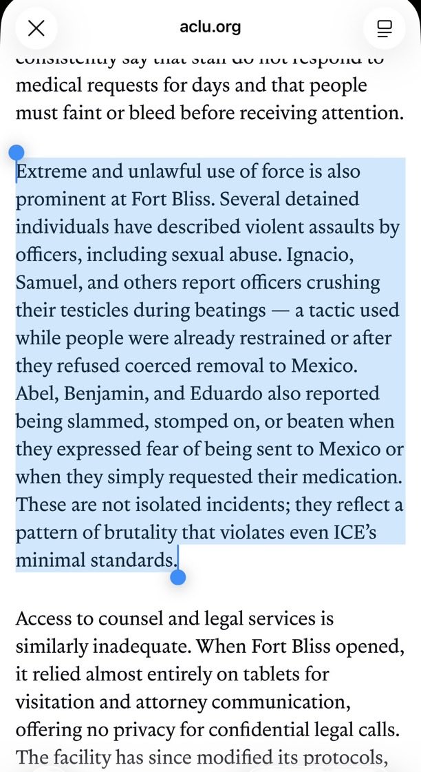 allenanalysis's tweet image. BREAKING: ICE is being accused of sexually torturing men in custody.

The ACLU and The Guardian report detainees describing officers crushing their testicles while they’re restrained.