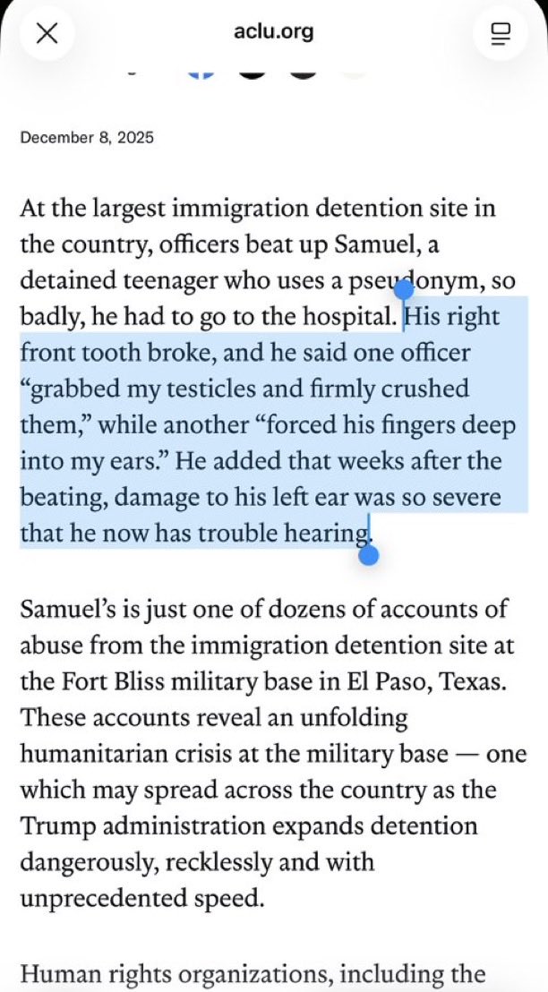 allenanalysis's tweet image. BREAKING: ICE is being accused of sexually torturing men in custody.

The ACLU and The Guardian report detainees describing officers crushing their testicles while they’re restrained.