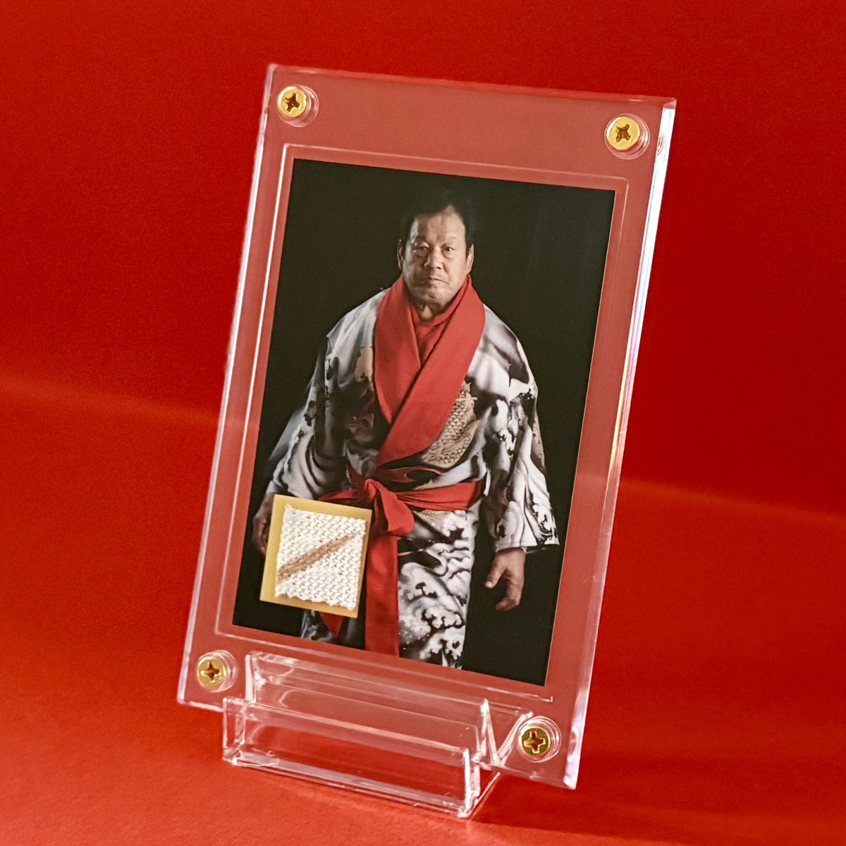 昨秋に新装した藤波選手のガウン KONDOU SHOES小栗氏による力作ですが