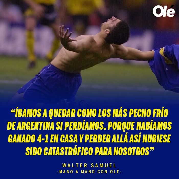 <a href="/TermitoBostero/">Termito Bostero</a> Samuel hizo el gol mas importante de la historia de boca y el mas gritado!!!! Con el cabezazo al america de mexico 
Y eso fue que después de 21 años boca vuelva a salir campeon!!!