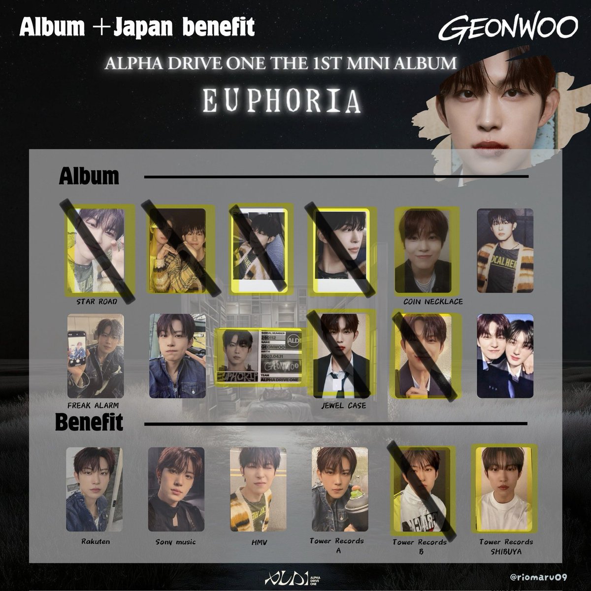 ald1トレカ交換 譲 1枚目 求 ゴヌ 黄色枠、jewel case、未使用シリアル