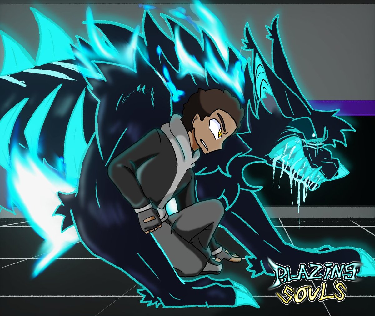 Boy and his hellhound 
Hellhound character Belongs to my best friendo <a href="/WafflesnGemz/">☆ ⋆⁺₊⋆ SoberDober⭐️</a>
.
.
.