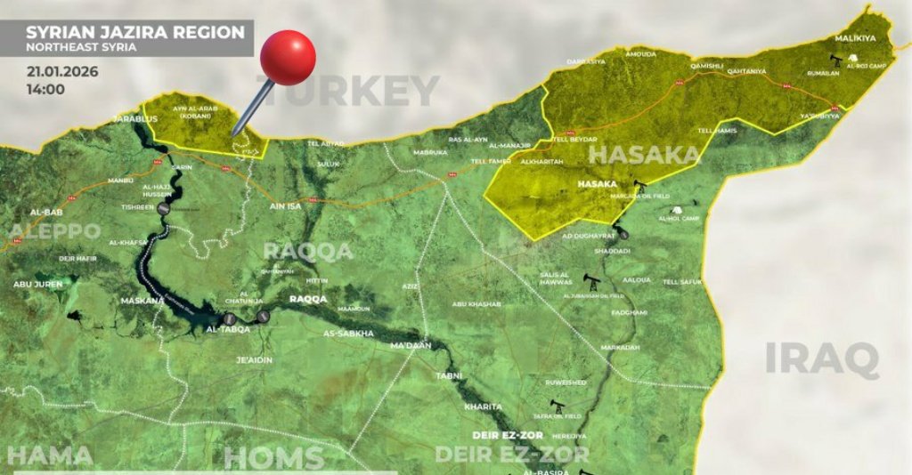 AhmadAlhameela's tweet image. Syrian government agreed to extend the deadline for #SDF/#PKK so that #US could transfer foreign ISIS fighters in Hasakah,#Raqqa &amp;amp; DeirezZor to Iraq.
However, there is no prison in Ain al-Arab/#Kobani holding ISIS fighters,and Syrian army is launching an attack on its outskirts.