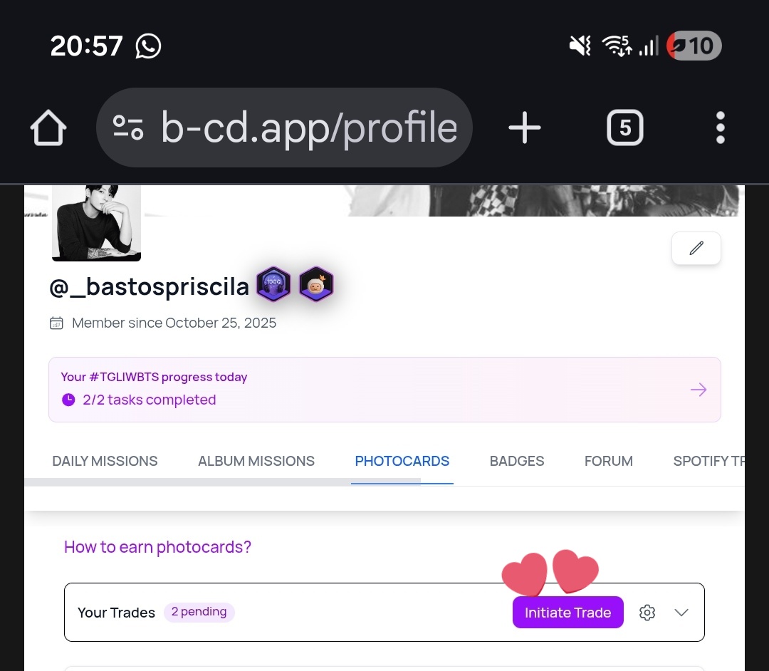 _bastospriscila's tweet photo. Obrigada @b_cdapp por essa nova função. 💜💜✨
#bcdtranding #bcdtrades https://t.co/5SVVw6iLdv
