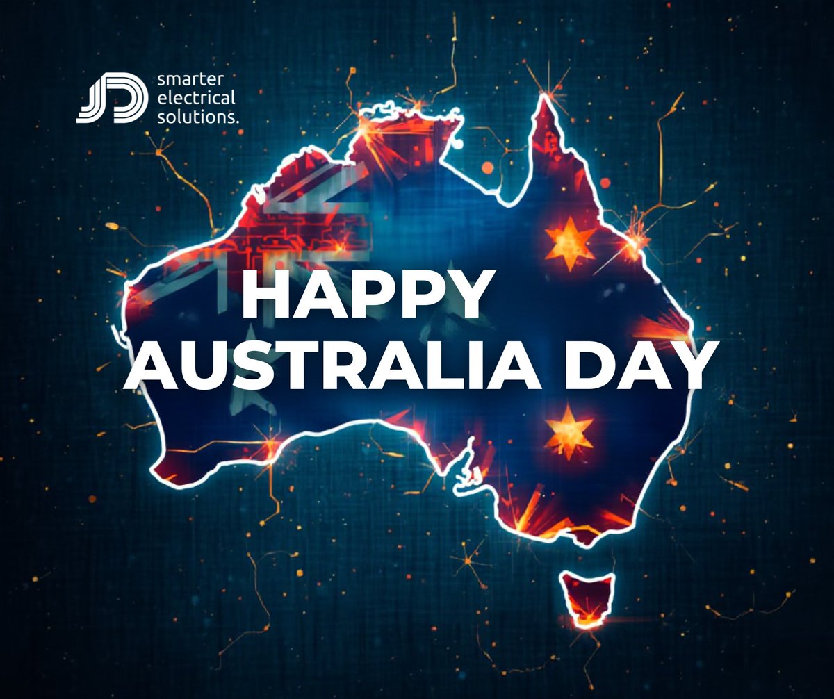 Happy Australia Day from the team at JD Electrical!☀️

Enjoy the long weekend, stay safe, and have a legendary day!

#AustraliaDay #JDElectrical #SolarSavings #CleanEnergy #AussieSummer #HomeBattery