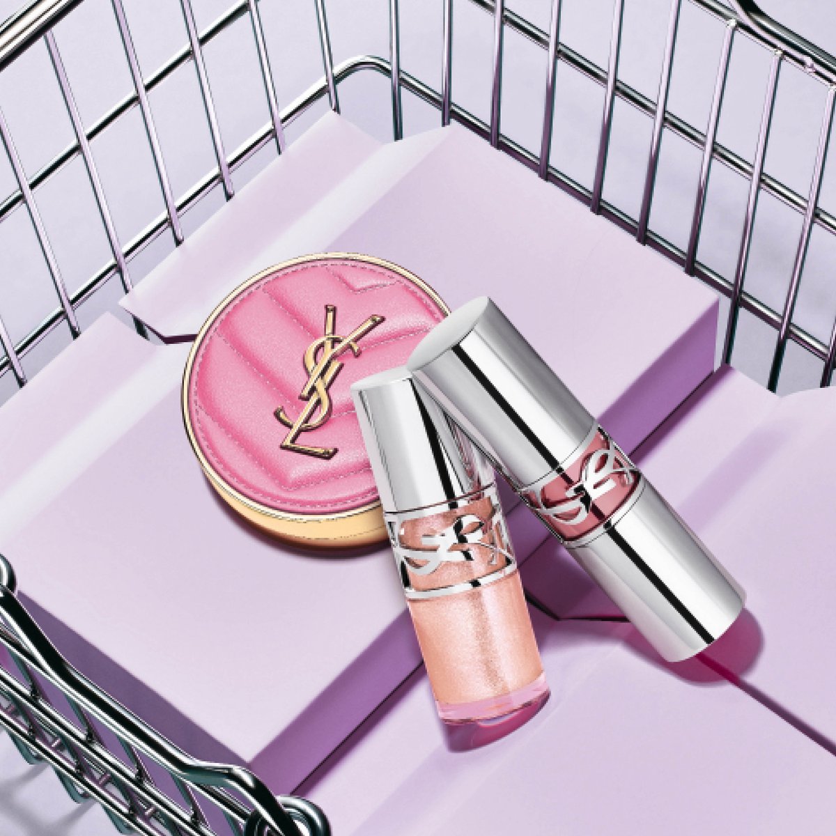 SNSで話題の「#お砂糖ラメ」 YSL メイクミーブラッシュ パウダー No.10