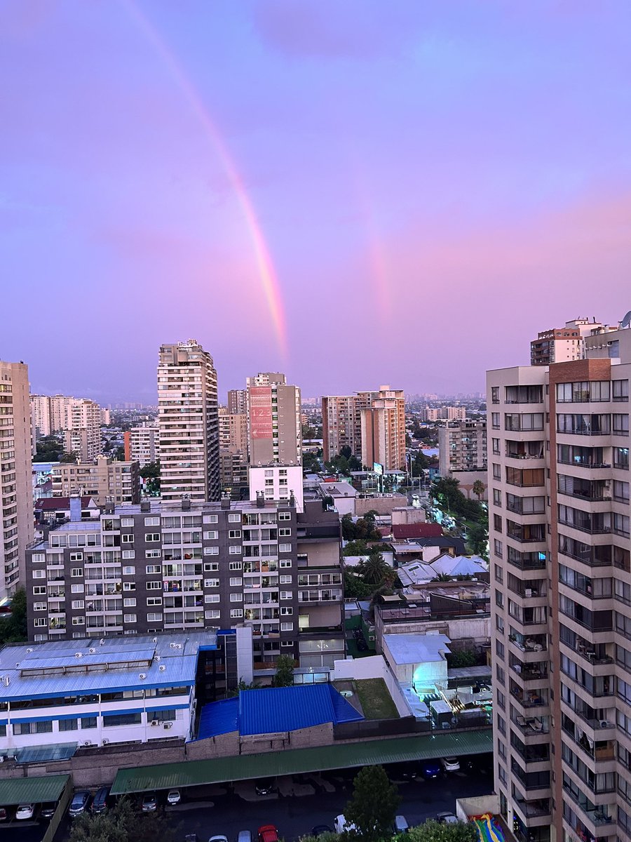 Hace un rato, hermoso 🌈