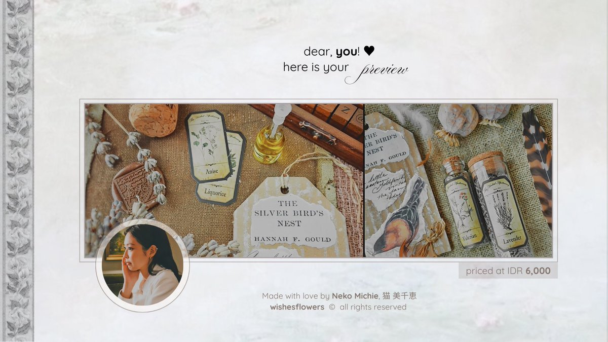 wishesflowers's tweet image. a repost would be very appreciated! 🌺

#zonauang  |  beloved morning, my dearest flowers. I have (35) ready stock layout from Jennie Ruby Jane’s latest updates. priced at IDR 6,000 and already available in JPG + PNG for avatars. knock and ring my bell if you are interested! 📖🤍