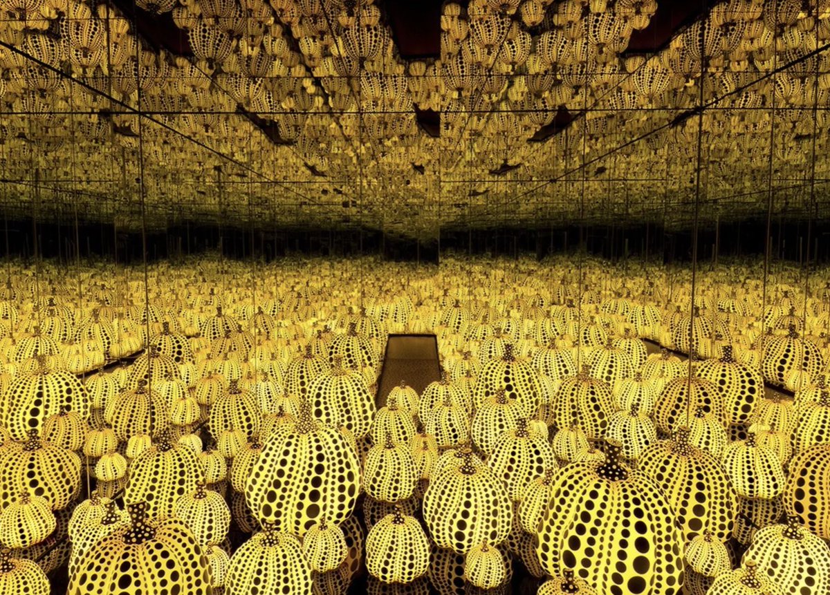 basakceylan's tweet photo. Yayoi Kusama, Infinity Mirrored Room https://t.co/036SlPyuPJ https://t.co/du1EUOXocr