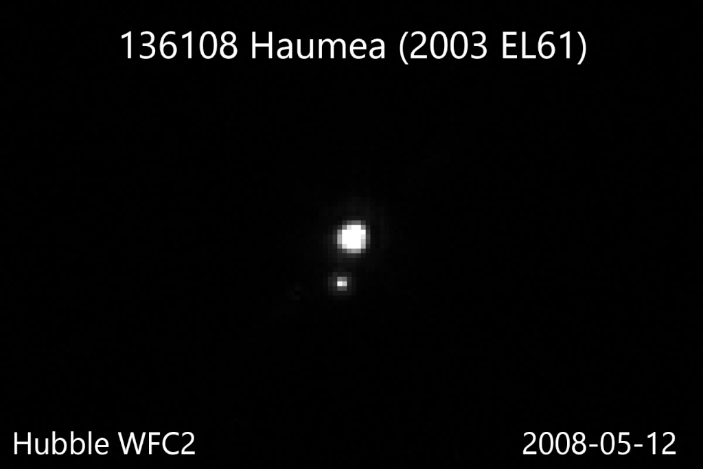 天文】21年前の2005年1月26日、太陽系外縁天体ハウメア(136108 Haumea