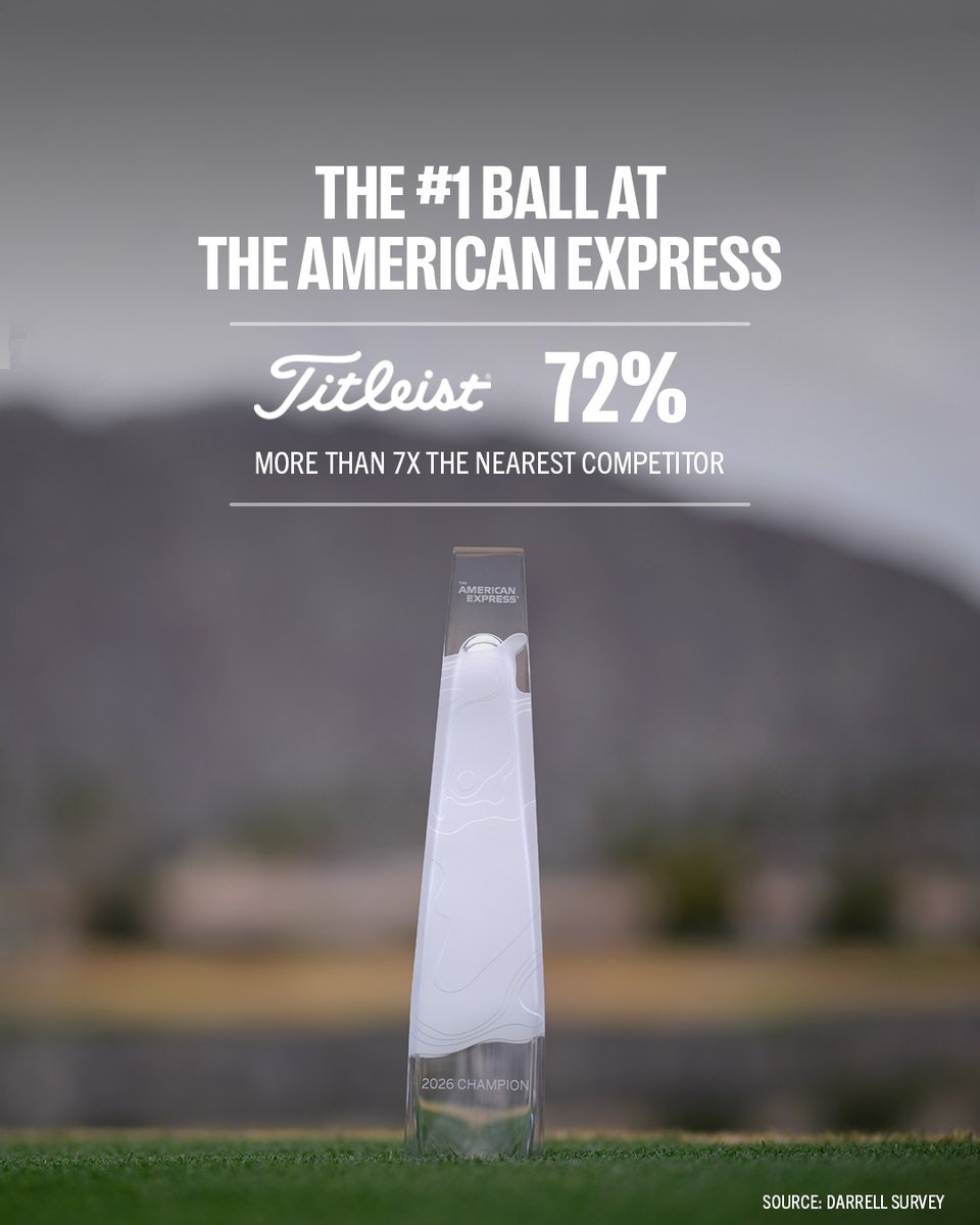 Titleist's tweet image. Pro V1 for @theamexgolf champion.

Pro V1x for the @DubaiDCGolf champion.

#1ballingolf