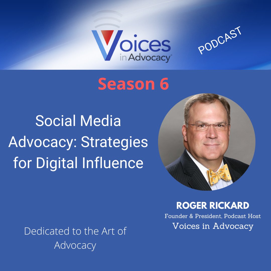 📢 Advocacy lives online, too.
🎙️ New episode. Social Media Advocacy: Strategies for Digital Influence
Learn how to craft messages, grow community &amp; influence policy one post at a time.
🎧 <a href="/rogerrickard/">Roger Rickard</a>🔗 zurl.co/9lDGC 
#DigitalAdvocacy #SocialImpact #CivicEngagement