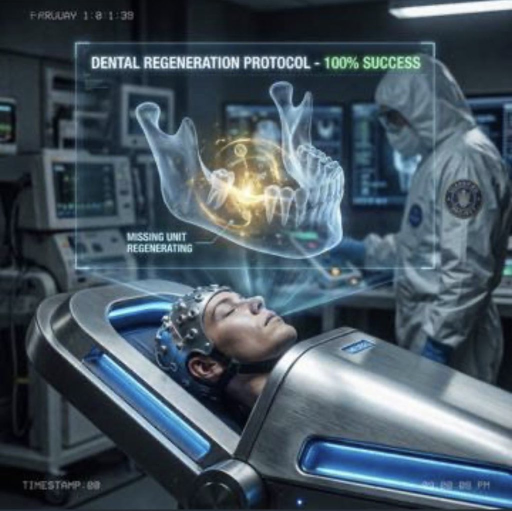 JFKrevelation's tweet image. The End of Dentistry as We Know It. Natural Teeth Regeneration. 🦷✨

Repost your follow👇
@JFKrevelation