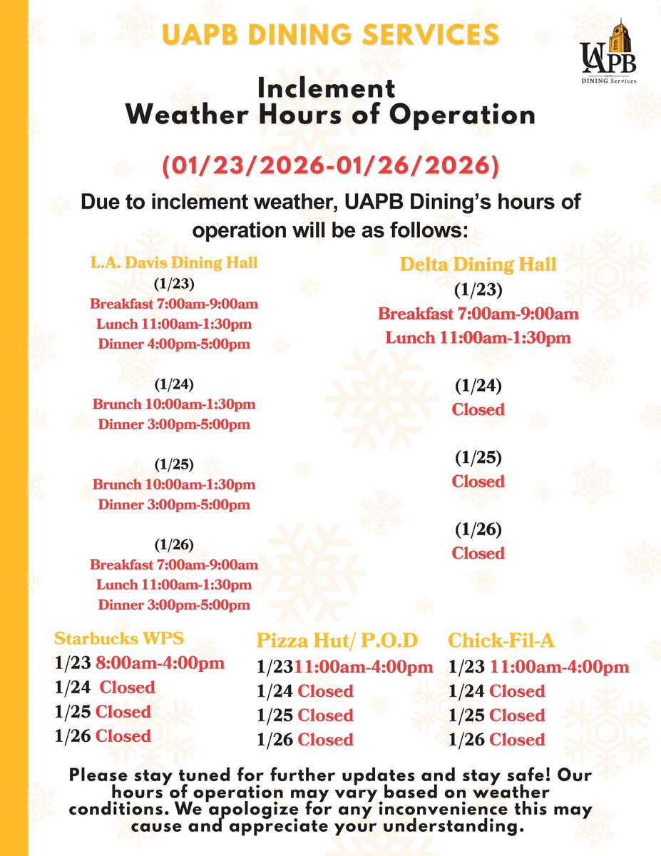 UAPB Official tweet media