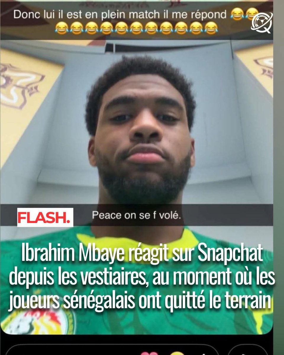 AddadiNajib's tweet image. 🔴🟢||▪︎ This is no longer a match incident.

This is a dangerous collapse of authority inside CAF competitions, happening in full view of FIFA and the world.

A player walks off the pitch during an official final, enters the locker room, grabs his phone, posts inflammatory…