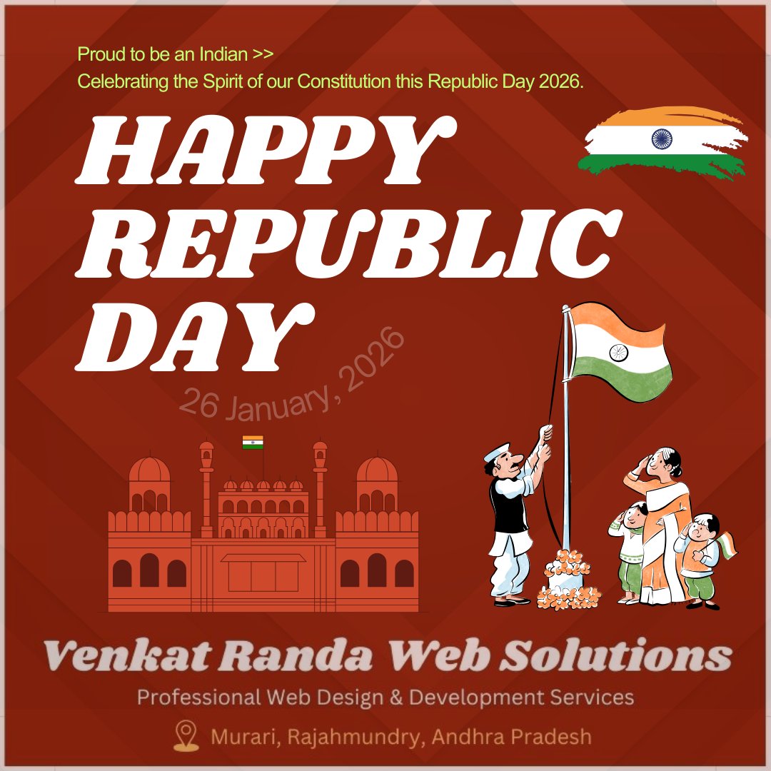 On this proud occasion of Republic Day 2026, let us celebrate the spirit of our Constitution, unity, and freedom. 🇮🇳📜 

Remember the sacrifices of our heroes and renew our commitment to building a strong and prosperous India.

Happy Republic Day! Jai Hind! 🇮🇳🧡🤍💚✨