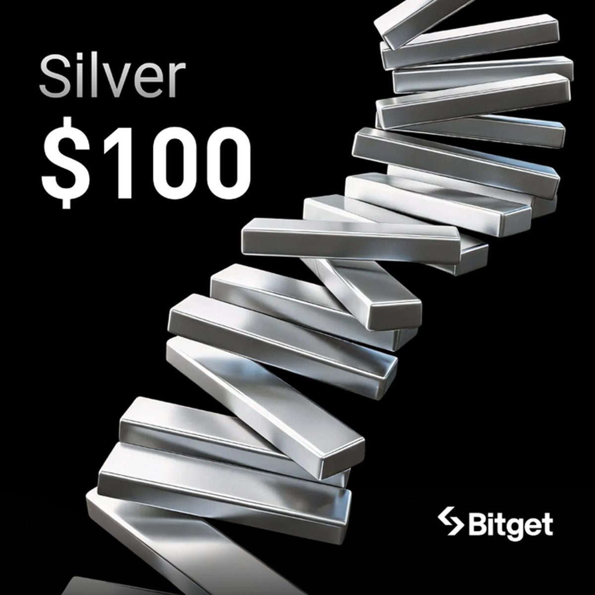🚨 歷史時刻來了！白銀突破100 美元！ 從70 美元一路衝上100+，2026 年最強資產之一，就是它🤑 行情在動，你準備好跟上這波了嗎？  👀📈 買好幣、買熱幣🔥就上#