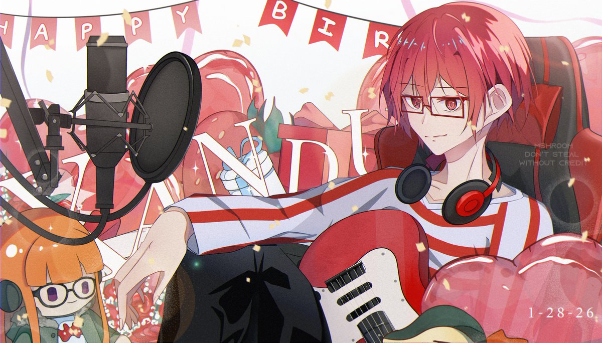 •´¯`•» 🍓 𝐻𝒶𝓅𝓅𝓎 𝐵𝒾𝓇𝓉𝒽𝒹𝒶𝓎 𝑅𝑒𝒹 𝐵♡𝐼 🎸»•`¯´•

#xanduisbored #xandu #xanduisborn