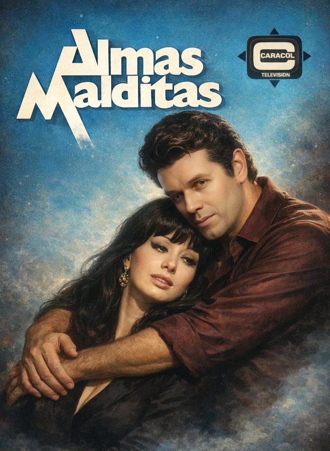 #HablemosDeTelenovelas En 1978 Caracol emitia  #AlmasMalditas , protagonizada por #JulioCesarLuna y #RaquelErcole (q.e.p.d), su lema base de la historia decia:
"Los hombres siempre juran ser sinceros,
pero a veces dicen verdades que nadie cree…
y mentiras que pasan por verdades"