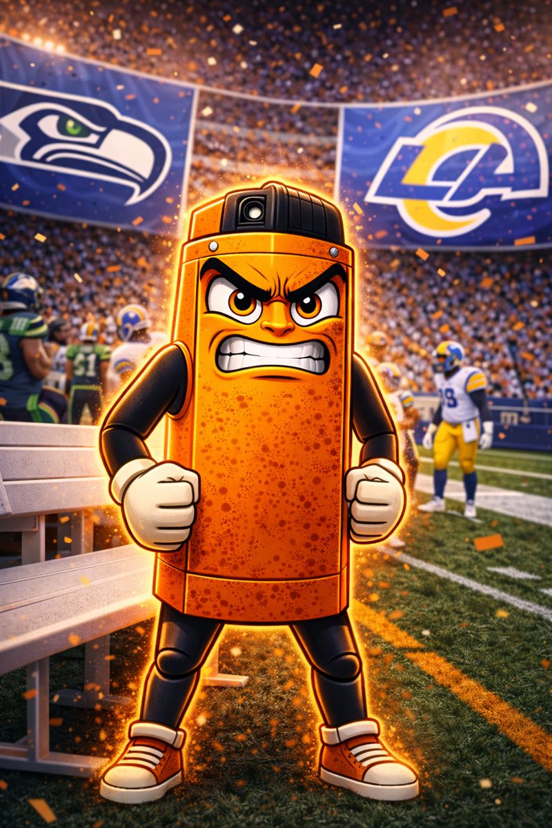 PlayoffPylon's tweet photo. #Seahawks up early but #Rams don't fold. Playoff football at its finest! Let's goooo 🏟️🔥 #RamsHouse or #12s? $PYLON stressing either way #NFCChamp" https://t.co/w5mMEDGtX8