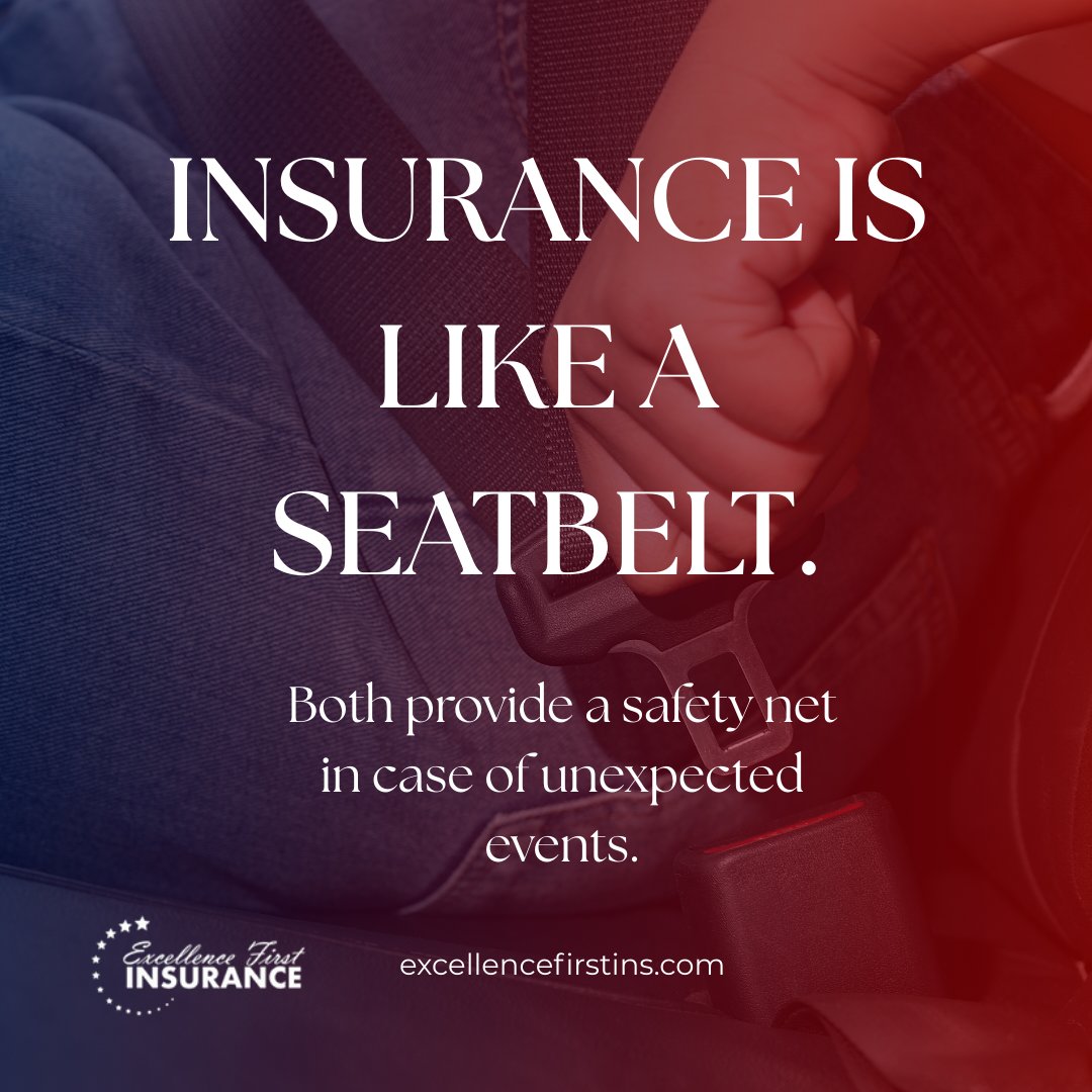 EFInsurance's tweet image. You may not think about it every day, but when the unexpected happens, having the right coverage can make all the difference. Buckle up with protection you can count on.

 #ExcellenceFirstInsurance