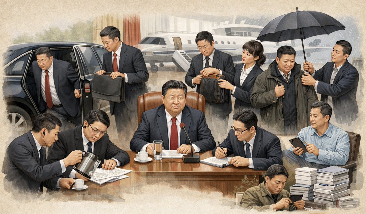 cuichenghao's tweet photo. 下车需要专人开门，出门需要专人提包，
开会需要专人倒水，调研需要专人陪同，
发言需要专人写稿，出差需要专人照顾，
下雨需要专人打伞，材料需要专人整理。
生活基本不能自理，你还指望牠们为人民服务？ https://t.co/aasAWGIamb