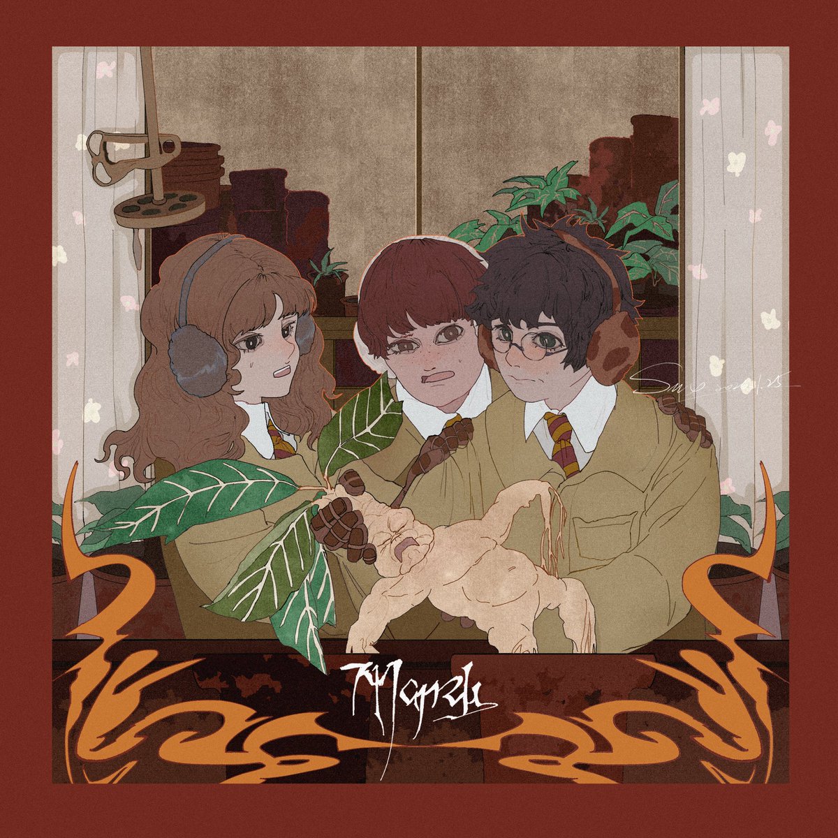 HarryPotter｜Herbology🌿

#HarryPotter #paintings #illustration #Hermione #Ron