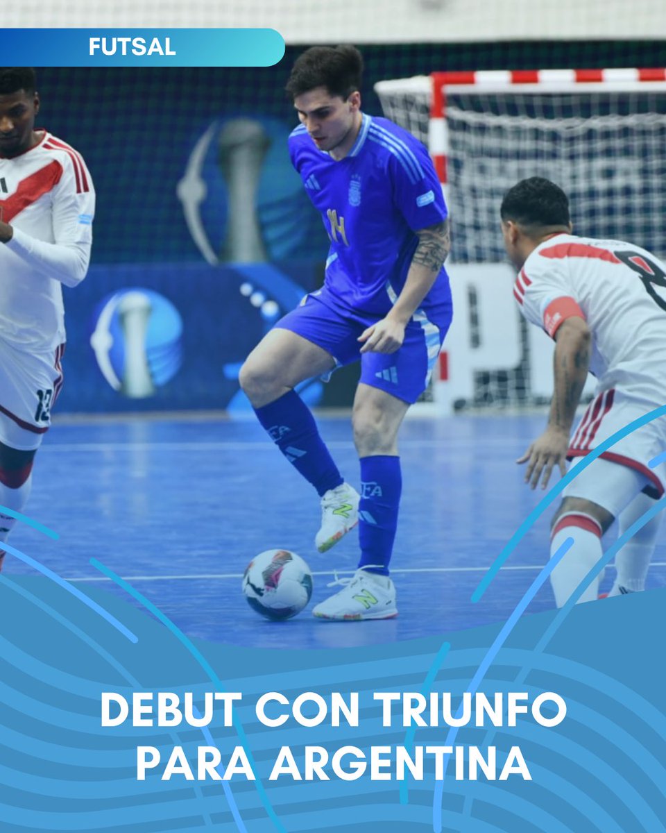⚽🇦🇷 Debut con triunfo para Argentina en la Copa América de Futsal 2026

La Selección venció 4-1 a Perú 🇵🇪 en Luque 🇵🇾 y arrancó con el pie derecho el certamen.

📅 Próximo partido: mañana 19:30 (ARG) vs Uruguay 🇺🇾
📺 DSports