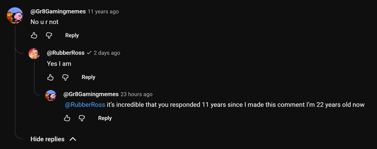 RubberNinja's tweet image. 12 years ago when I posted the original Newgrounds version of Gameoverse on YouTube, I put 'GAMEOVERSE WILL RETURN' at the end of the last episode. I've been having a lot of fun fucking with people who doubted it in the comments.
