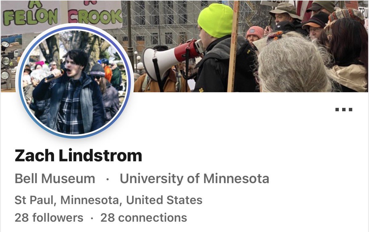 SafetyNotorious's tweet image. Meet Zachary Lindstrom, a computer science student at the University of Minnesota and Chairman of Minnesota 50501, a prominent and well-funded ICE protest group. He created the group’s Discord server to organize and direct protesters.

Zach is an admin of the Signal group…