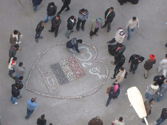 Zeinobia's tweet photo. From the #Tahrirsquare during the 18 days of #Jan25
#Gaza in the heart of Egypt #Foreveralways #FreePalestine https://t.co/LJC292kLdI